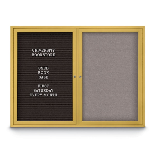 Corkboard, 18"x24", Pearl/Bronze
